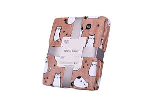 Плед Ardesto Flannel 160х200см 100% поліестер котики (ART0108PB)