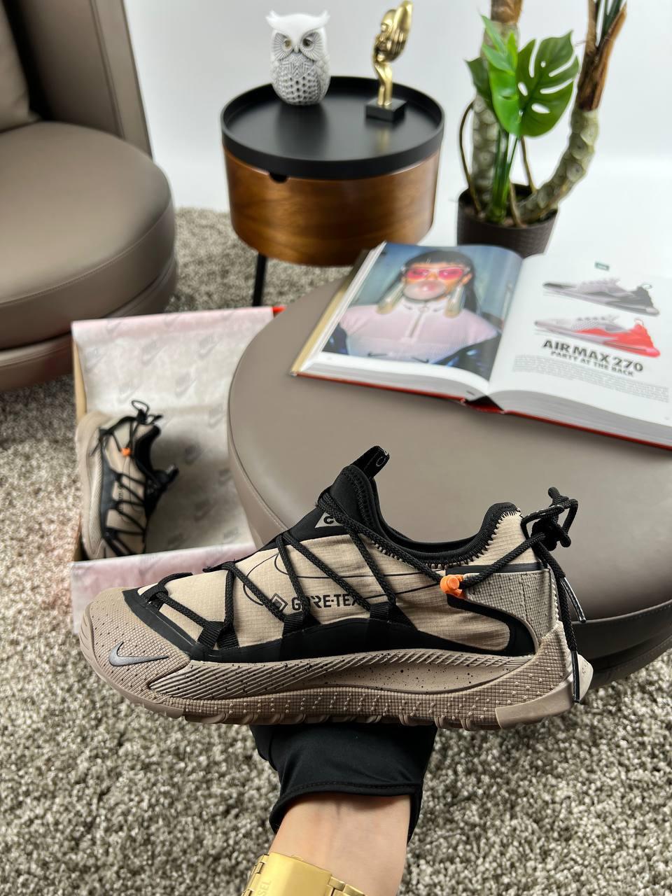 Чоловічі кросівки Nike ACG Air Terra Trinsulate Antarktik Sand Black, кеди Найк нейлон текстиль. Чоловіче взуття