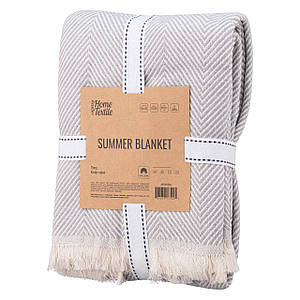 Плед Ardesto Summer 140х190см 100% бавовна сірий (ART0915SG)