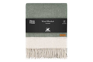 Плед Ardesto Leonardo Bianco 140x200см 100% вовна зелений (ART0504LB)