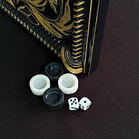 Нарди дерев'яні подарункові Герб 60×28см нарди довгі та нарди кокроткі, фото 6