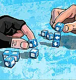 Настільна гра Сніговик з кубиків (Snowman Dice), фото 7