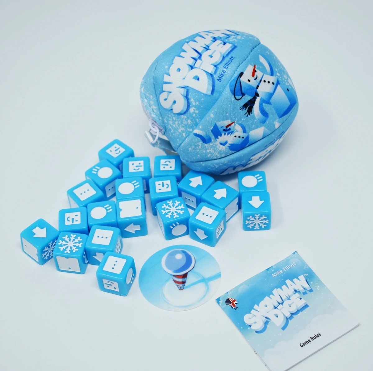 Настільна гра Сніговик з кубиків (Snowman Dice)