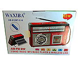 Портативний акумуляторний радіоприймач Waxiba XB-961BT-C-S, фото 4