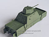 Масштабна модель вітчизняного 2-х осного броневагону PL-43,(башта 1942р) масштабу 1:87, фото 3