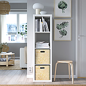 СТЕЛАЖ білого кольору MS234 сумісний з аксесуарами IKEA KALLAX.