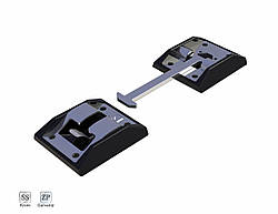 Фіксатор дверей для вантажівки, фургона, фури, причепа (Цинк)