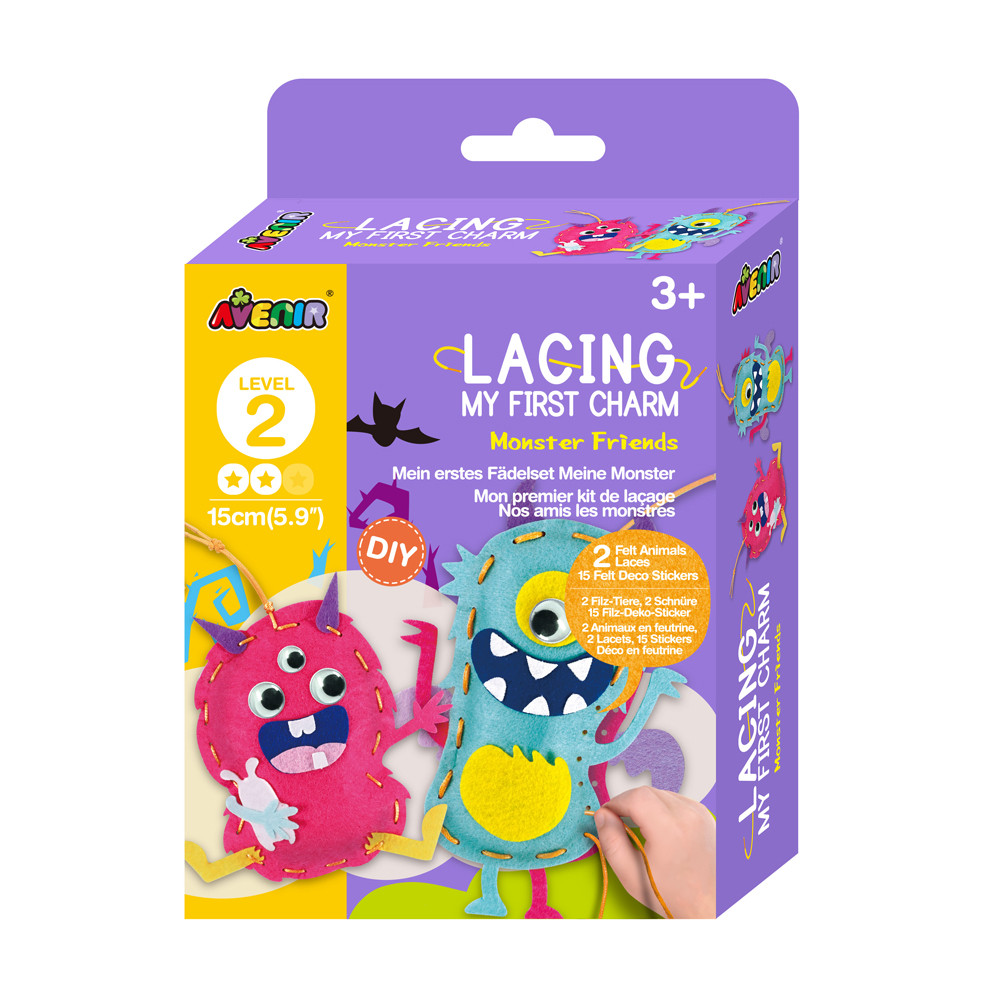 Набір для творчості, шиття брелока "Монстри", 2 рівень, фото 1