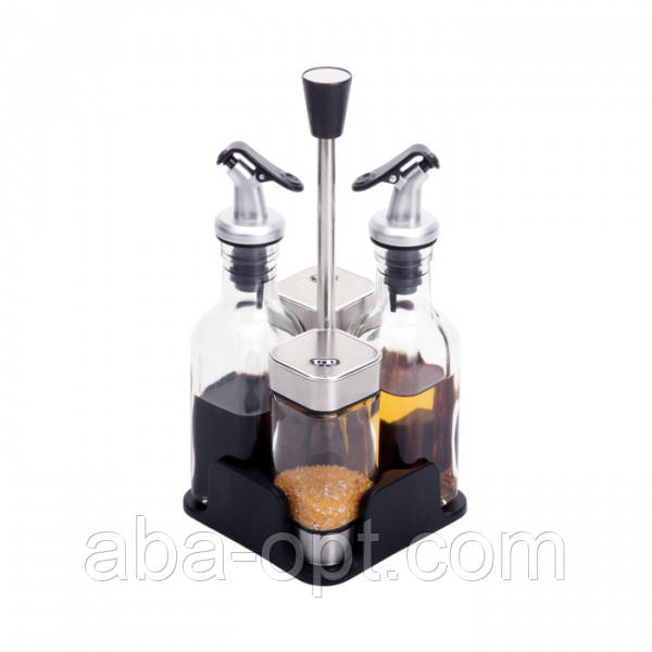 Органайзер для спецій і соусів на 4 ємності Аморе (шт), фото 1