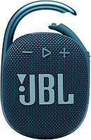 Bluetooth-динамік JBL Clip 4 синього кольору, водонепроникний, портативний музичний динамік із карабіном