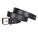 Чоловічий ремінь зі штучної шкіри під штани K380752 чорний, фото 4