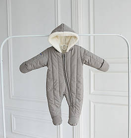 Зимовий дитячий комбінезон водонепроникний для малюків Iceberg зріст 62 см (1 - 3 місяці) Kid's Fantasy Сірий