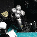 Акумуляторна електробритва VGR з LED дисплеєм для вологого та сухого гоління VGR -V-302-Black., фото 8