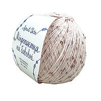 AvantiYarn Мікропаєтка 3 мм № 45 блідо-рожевий, паєтка в тон (Пряжа бавовна з паєтками)