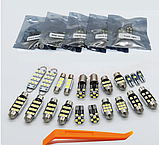 Комплект автомобільних LED ламп для салону Volkswagen Sharan 7M 1995-2000р. 13шт, фото 2