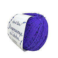 AvantiYarn Мікропаєтка 3 мм № 70 фіолетовий, паєтка в тон (Пряжа бавовна з паєтками)