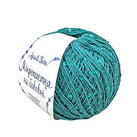 AvantiYarn Мікропаєтка 3 мм № 80 морська хвиля, паєтка в тон (Пряжа бавовна з паєтками)