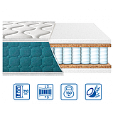 Матрац EuroSleep FRESH Spring Cocos 70х190, фото 4