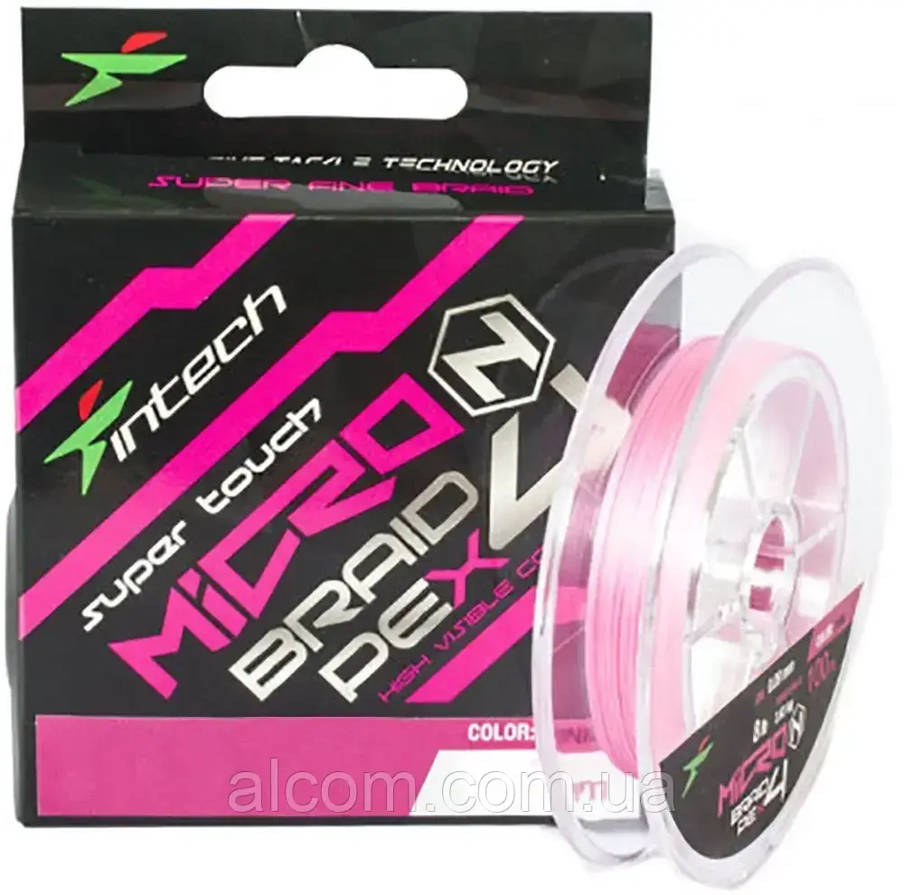 Шнур плетений Intech MicroN PE X4 100m 0.15 (4.4lb / 2.0kg)