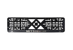 Рамка під номер пластик Mitsubishi (Racing рельєфна)