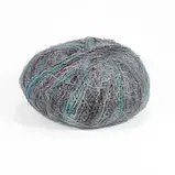 Пряжа Mohair Fantasie/Мохер Фантазія, сірий-бірюзовий 110, фото 4