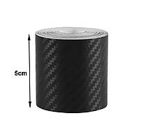Універсальна самоклеюча ПВХ стрічка для захисту та декору авто 5 см * 100 см (чорний)