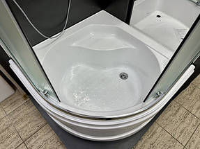 Душова кабіна Artex STANDARD HRT80 01 90х90х193 см на глибокому піддоні матове скло розсувні двері, фото 5