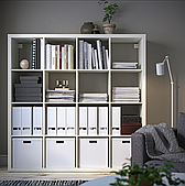 СТЕЛЛАЖ білий MS237 сумісний з аксесуарами IKEA KALLAX