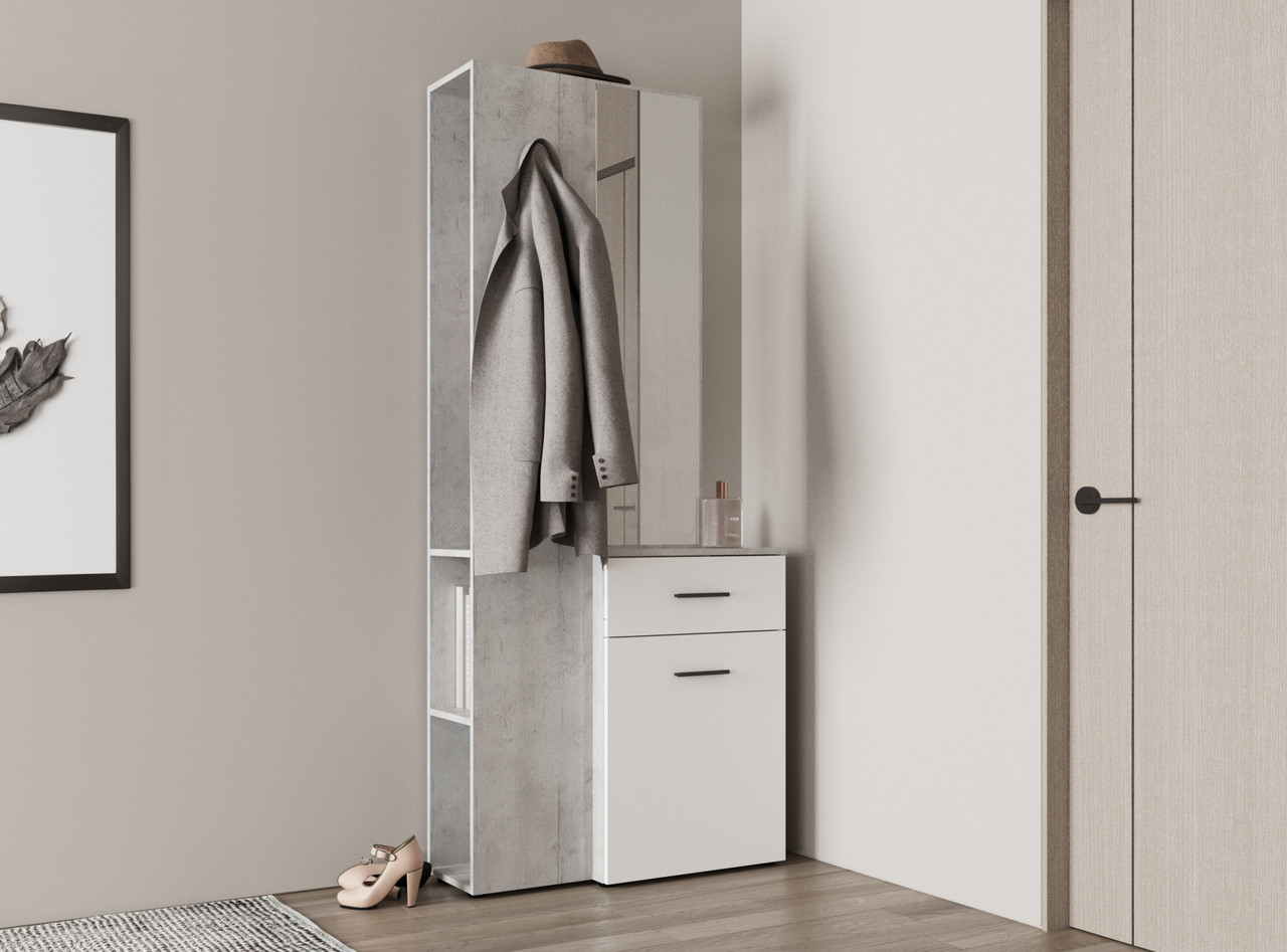 Передпокій Berno BE8 Accord,  колір вудкон / білий