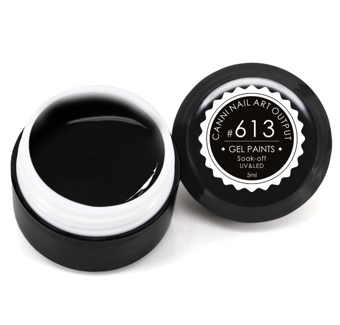 Гель-фарба CANNI 613 чорна, 5 ml