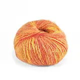 ПРЯЖА MOHAIR FANTASIE/МОХЕР ФАНТАЗІЯ, червоний-жовтий 105, фото 4