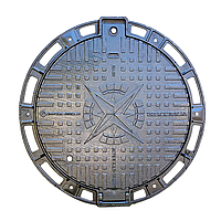 Люк чавунний оглядовий легкого типу "Л" А15 із з/п + шарнір