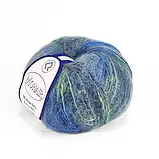 ПРЯЖА MOHAIR FANTASIE/МОХЕР ФАНТАЗІЯ, синій-блакитний-зелений 100, фото 3
