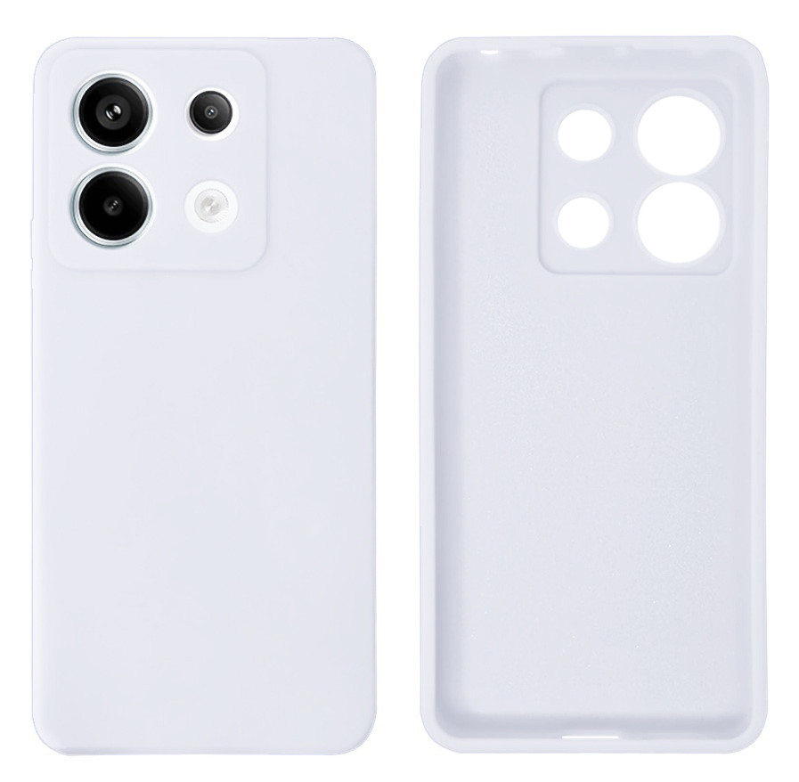 Чохол Silicone case Camera Protective для Xiaomi Redmi Note 13 4G (09) білий White