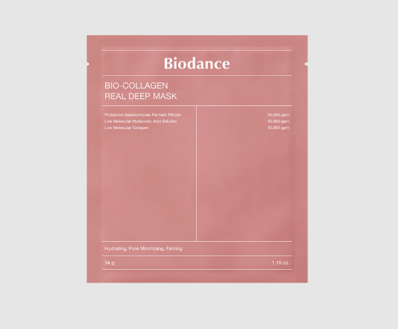 Нічна гідрогелева маска з колагеном для еластичності шкіри Biodance Bio-Collagen Real Deep Mask