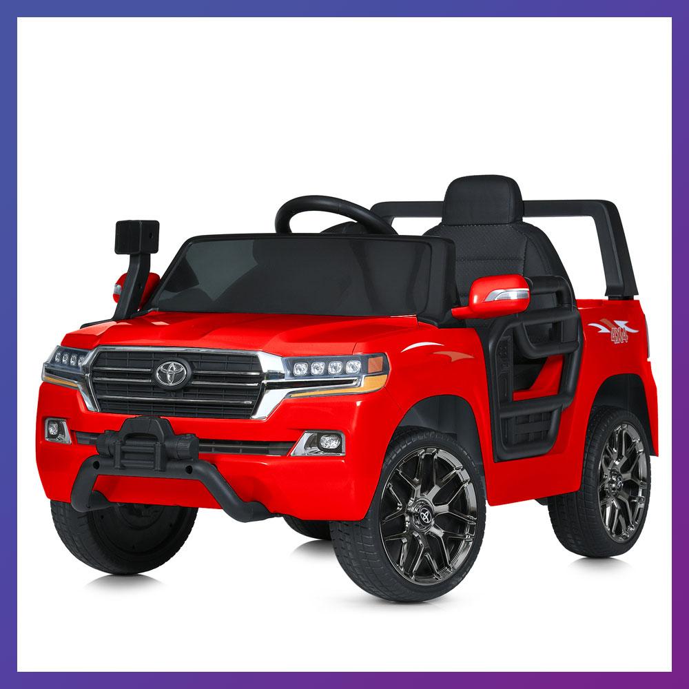 Дитячий електромобіль на акумуляторі Джип Toyota M 5101 на радіокеруванні дітей 1-5 років Червоний
