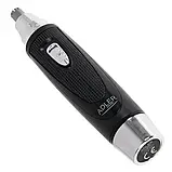 Тример для вух та носа Adler AD 2911 (лезо нержавіюча сталь, 1АА, компактний), фото 3