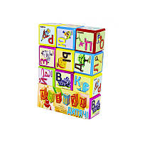 Кубики "Абетка" 12 шт 18231 велика (16) "M Toys", УКРАЇНСЬКА МОВА [Склад зберігання: Одеса №4]