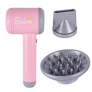 Дитячий набір парихмахера (9 ігрових елементів, функц. фен, 2 гребінця, дзеркальце, звук, в коробці) LD-337B, фото 3