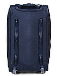 Сумка на колесах мала S синя 54x28x30см/45л/2.1кг/Airtex 826-55, фото 3