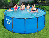 Каркасний басейн Bestway 15428 (133*366 см., об'єм: 11174 л, серія: Steel Pro Max) [Склад зберігання: Київ №1]