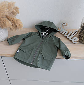 Дитяча куртка - вітровка Wind зріст 74 см (6 - 9 місяців) Kid's Fantasy Оливка