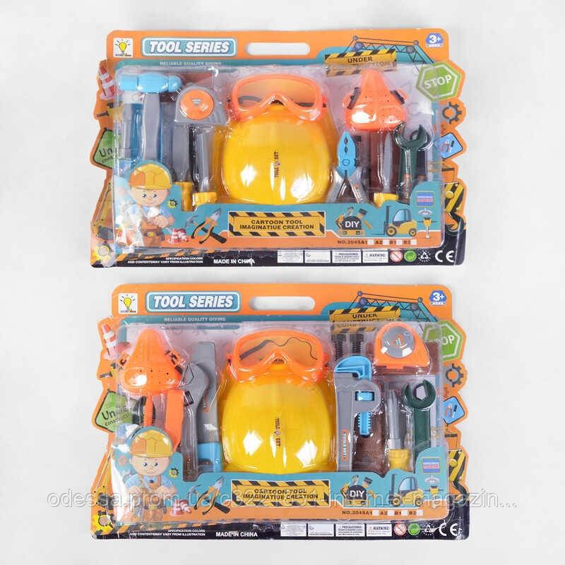 Набір інструментів 2045 В1 / В2 (36/2) 2 види, каска, пила, гайковий ключ, на листі [Склад зберігання: Одеса №4]