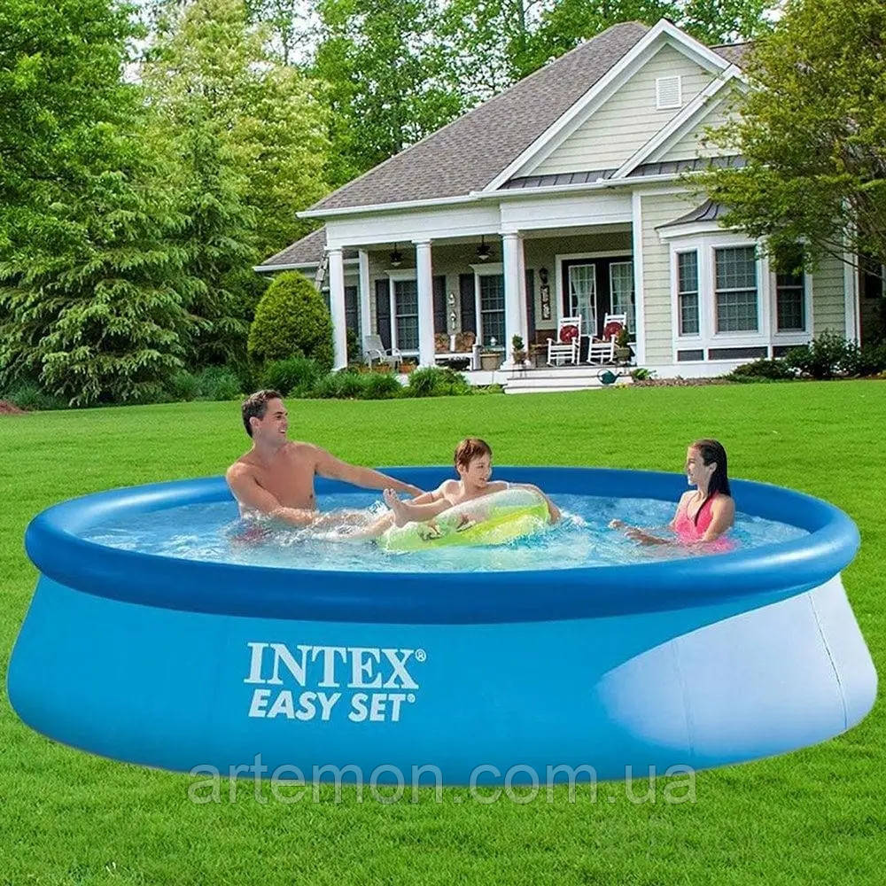 Надувний басейн Intex 28143 (84*396 см., об'єм: 7290 л., серія: Easy Set) [Склад зберігання: Київ №1]