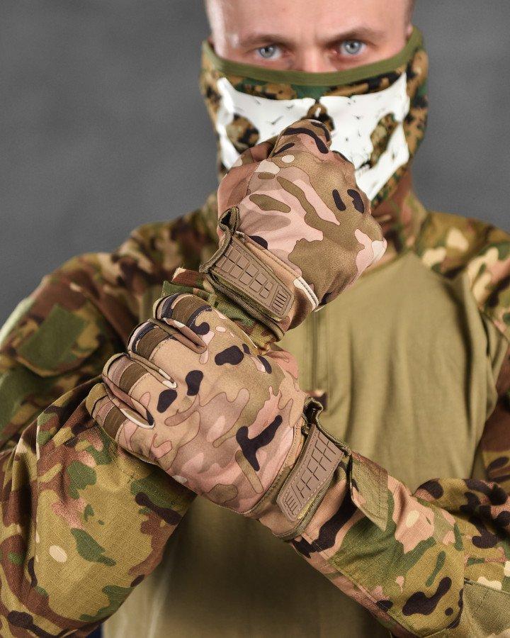 Чоловічі тактичні рукавички для військовослужбовців захисні армійські для військовослужбовців