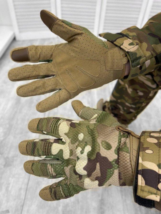 Чоловічі софтшел рукавички софтшел мультикам захисні тактичні