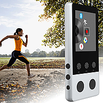 MP3 плеєр Mahdi A5 Bluetooth 5.0 Hi-Fi 16Gb English version із зовнішнім динаміком сріблястий, фото 3