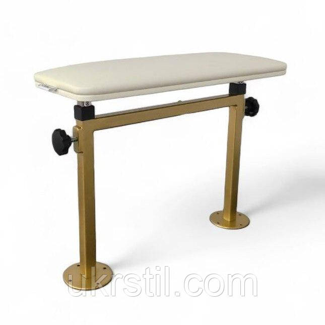 Підставка для педикюру Tertio 7 з регулюванням висоти на золотих ніжках, фото 1