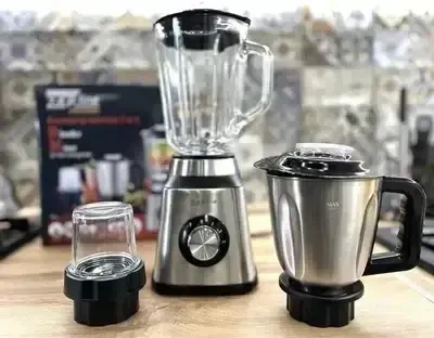 УЦЕНКА! Блендер с кофемолкой и мясорубкой со стеклянной чашей 3в1 Zepline ZP-081 (Плохая упаковка 2858)