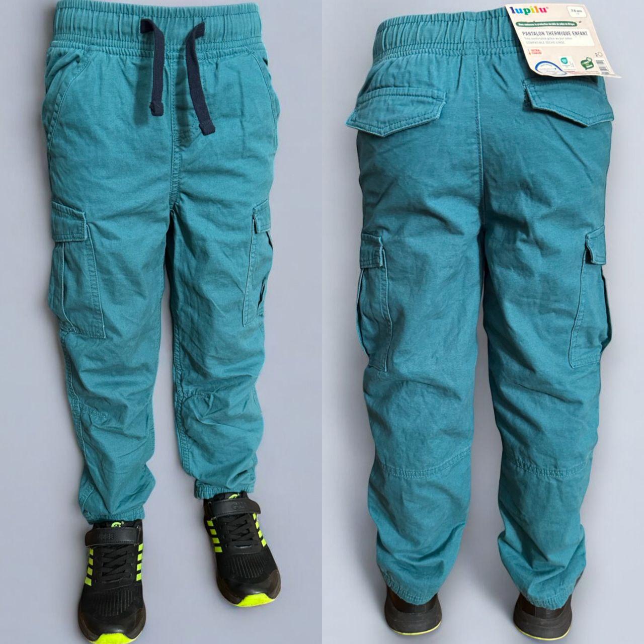 Штани Джогери на хлопчика Lupilu 98-116 см 003249 Бірюза